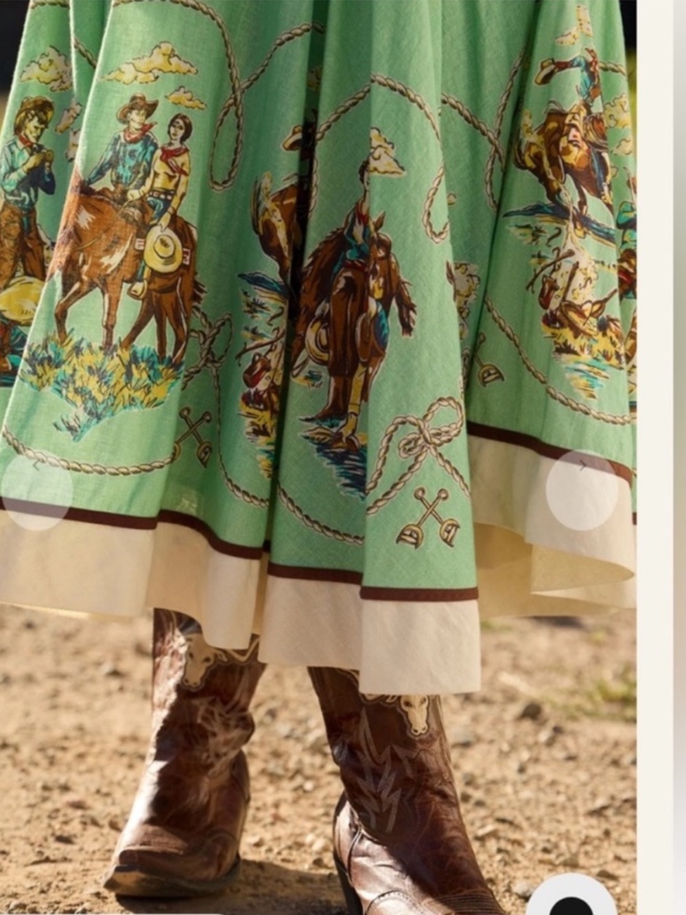 NWT Double D Ranch Skirt, Mitchell's Gallery - Picture 3 of 6